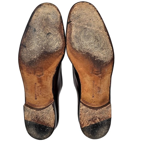 Vintage Bruno Magli Exotic Caiman Crocodile 9.5 Italy Dress Shoes Tassel Loafers - Picture 5 of 13